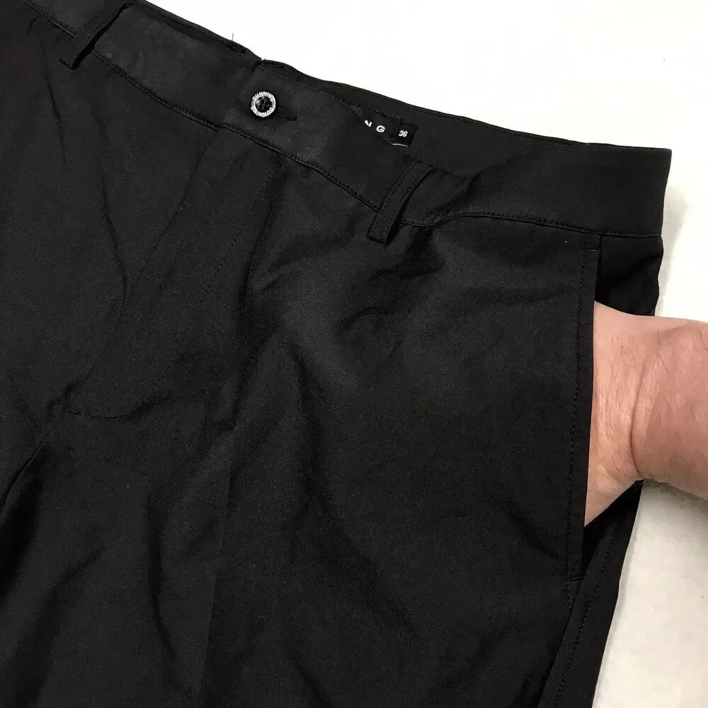 DUNNING Golf Everbest Shorts Men 36 Black Performance Stretch Casual